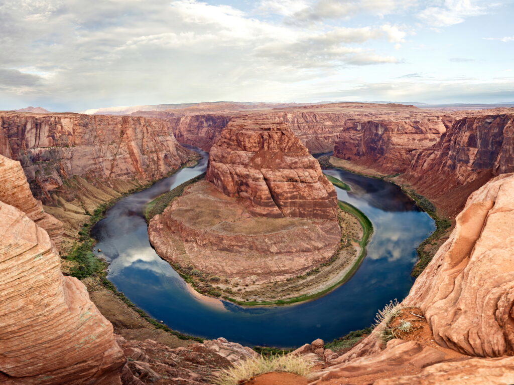 Picture taken at sunset of Horseshoe Bend, Paige, Arizona.